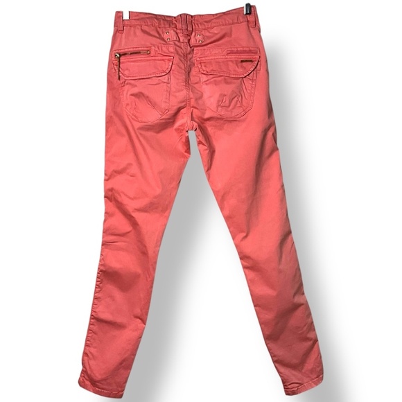 MOS MOSH Cotton Spandex Valerian Skinny Pant in Faded Rose Multi Pocket Sz 27 - Picture 3 of 11